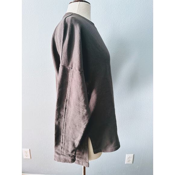 MATE The Label Organic Cotton Oversized Sweatshirt Vintage Black Small NWOT - Picture 2 of 4